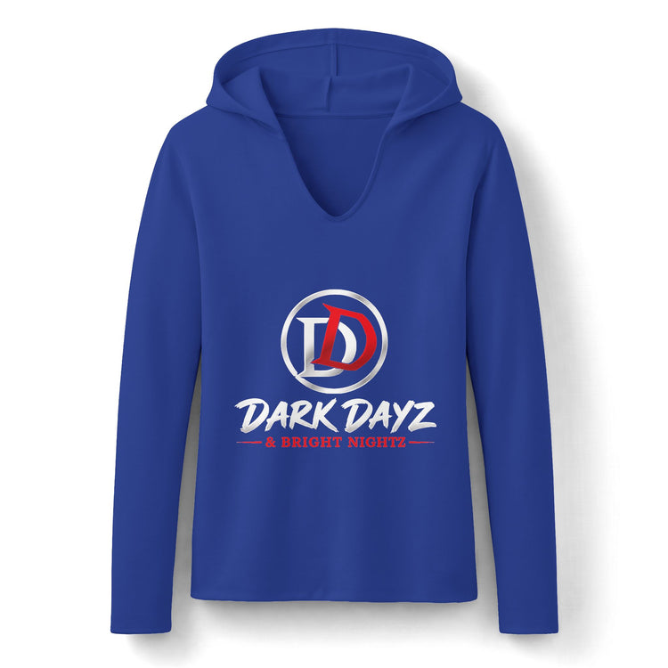 Dark Dayz Logo Women’s Lightweight Hooded Long Sleeve