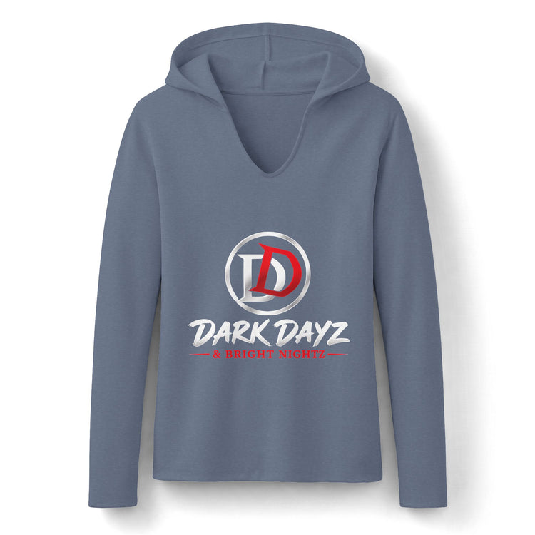 Dark Dayz Logo Women’s Lightweight Hooded Long Sleeve