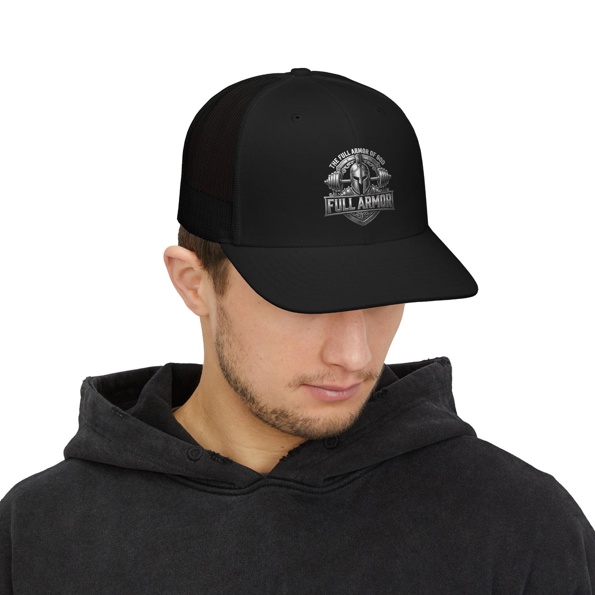 Full Armor Spartan Shield Trucker Cap