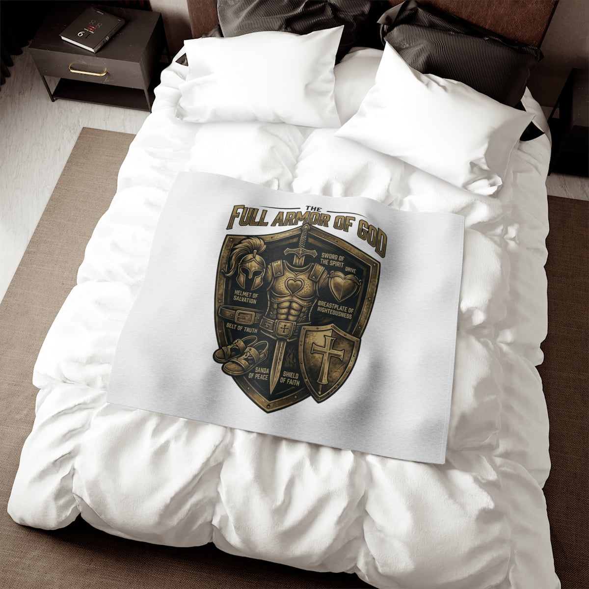 Full Armor of God Sweatshirt Blanket