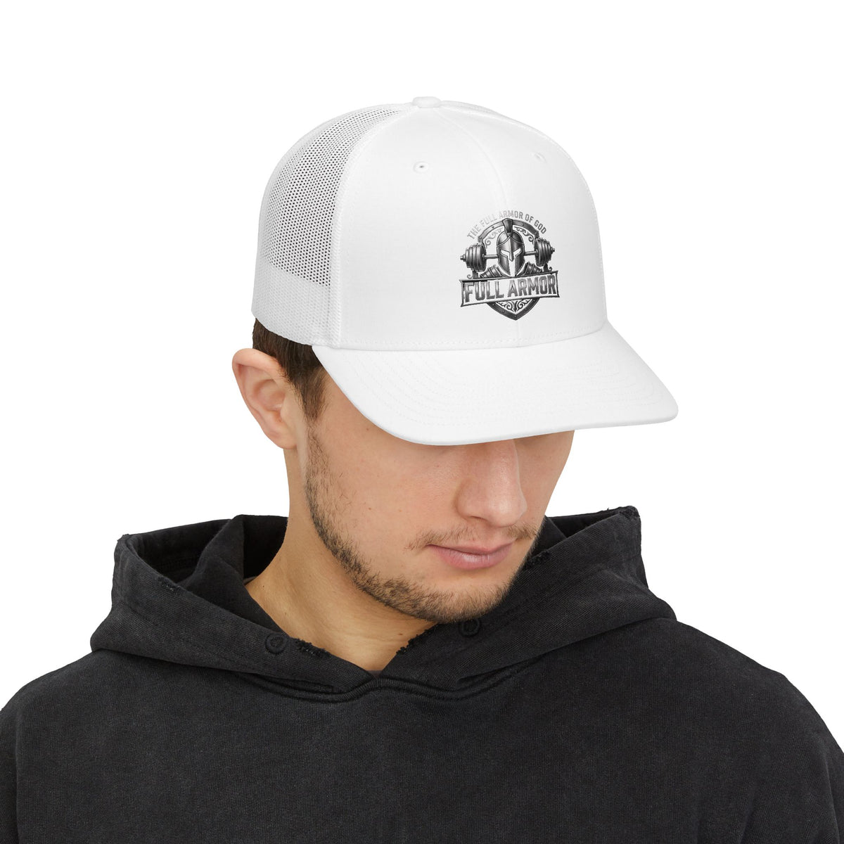 Full Armor Spartan Shield Trucker Cap