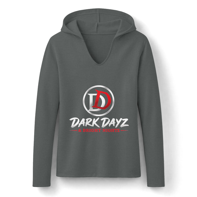 Dark Dayz Logo Women’s Lightweight Hooded Long Sleeve