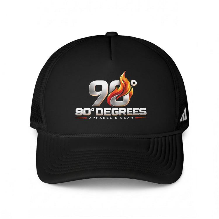 90° Degrees Flame Logo adidas Trucker Cap