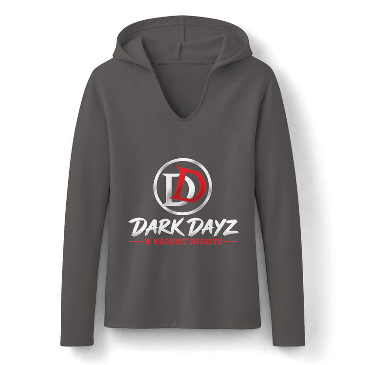 Dark Dayz Logo Women’s Lightweight Hooded Long Sleeve